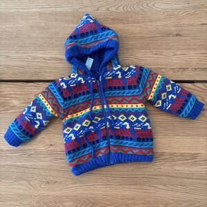 18M  Train Fair Isle‎ Knit  Sweater Class Club Baby